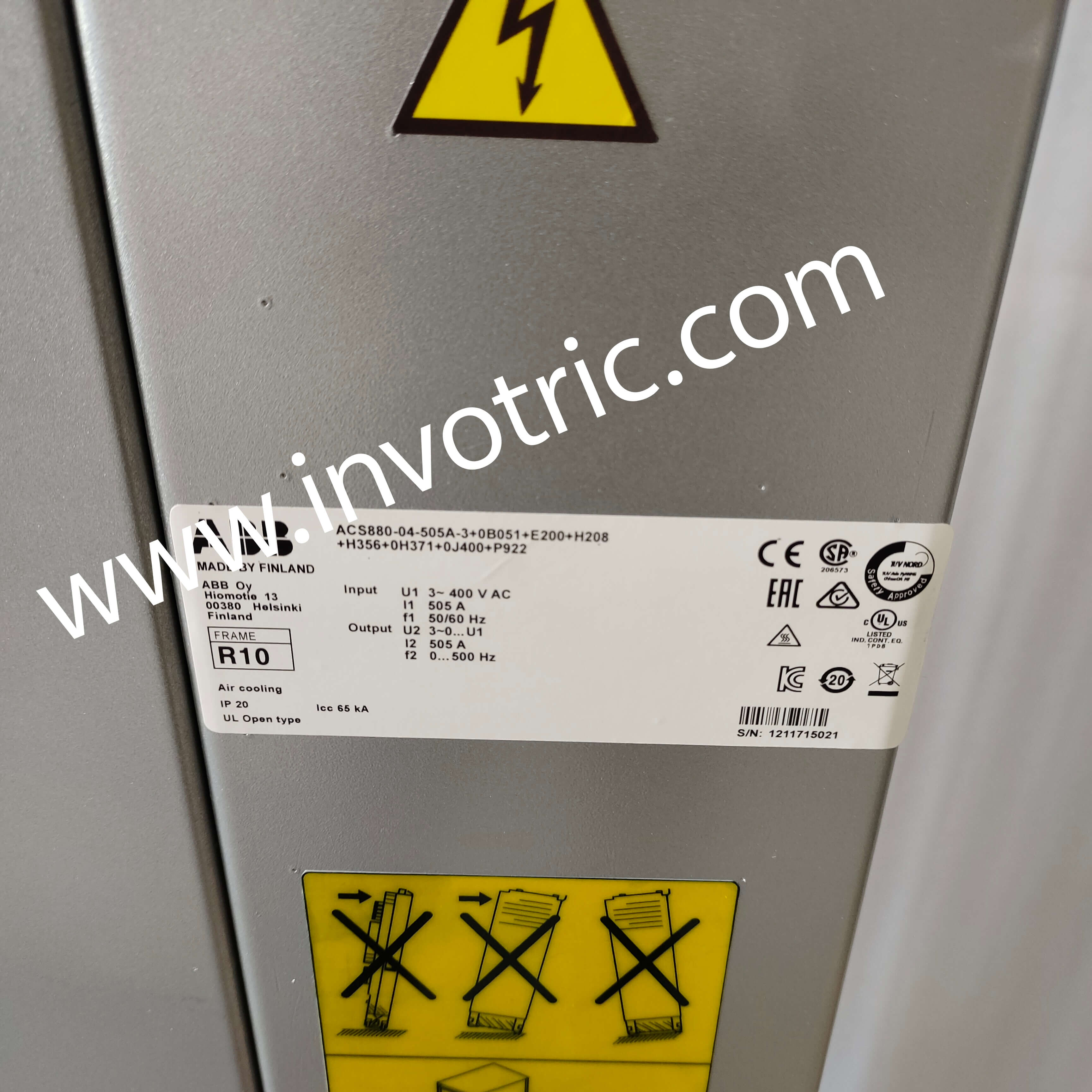 Частотный преобразователь  ACS880-04-505A-3+0B051-E200+H208-H356+OH371+01400+P922-1